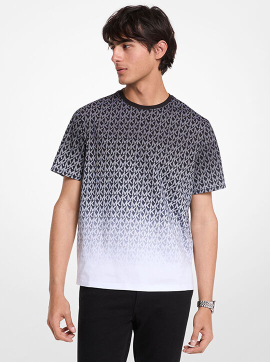 michael kors تي شيرت أومبري قطني بشعار الماركة