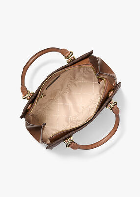 michael kors marilyn medium signature logo convertible satchel