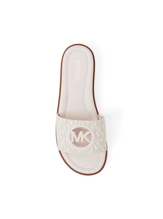 Carissa Signature Logo Slide Sandal michael kors carissa signature logo slide sandal