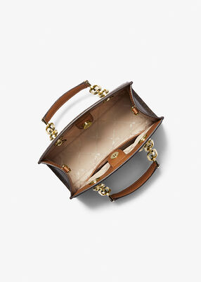 michael kors cynthia small signature logo satchel