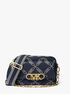 michael kors parker medium empire logo jacquard crossbody bag