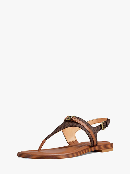 Mandy Signature Logo Sandal michael kors mandy signature logo sandal