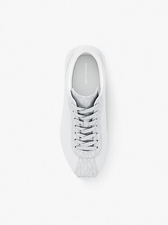 michael kors rhodes leather trainer