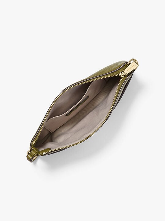 Jet Set Medium Pebbled Leather Wristlet michael kors jet set medium pebbled leather wristlet