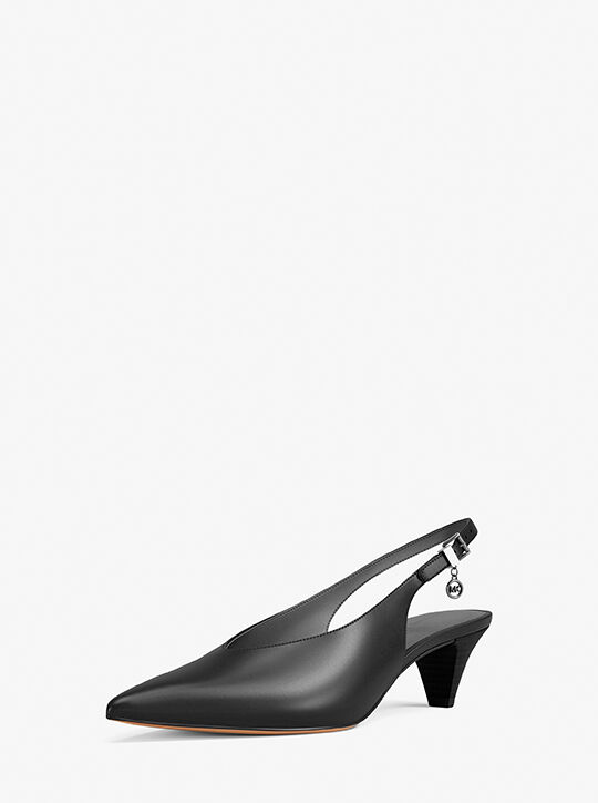 michael kors tonya leather slingback pump