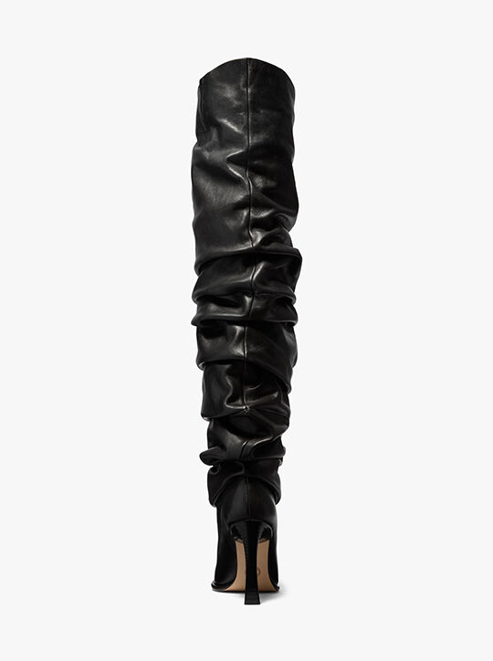 michael kors kelsea slouchy leather boot