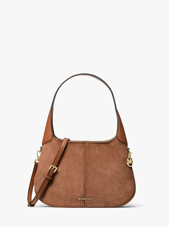 michael kors alice small suede shoulder bag