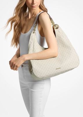 Ellie Large Signature Logo Shoulder Bag michael kors ellie large signature logo shoulder bag