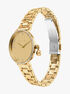 michael kors pyper two hand gold tone stainless steel watch