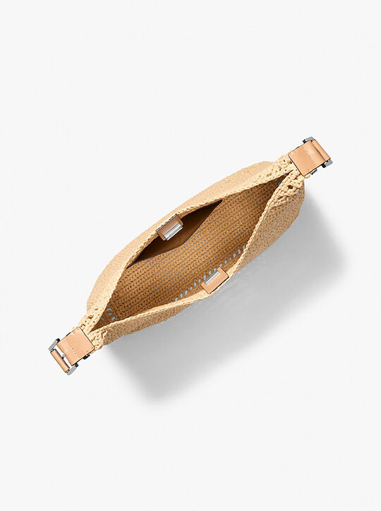 michael kors nolita large crocheted hobo shoulder bag