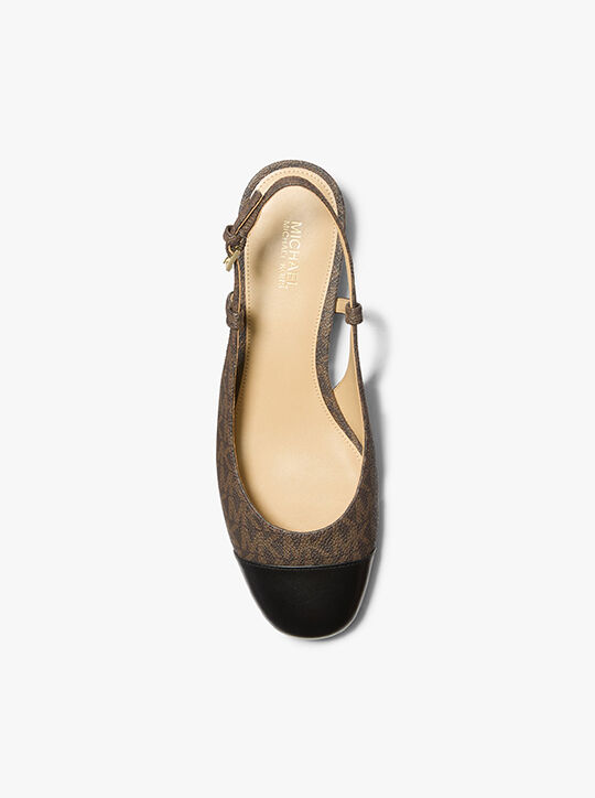Perla Flex Signature Logo Slingback Flat michael kors perla flex signature logo slingback flat