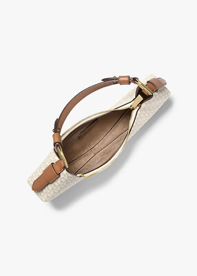 michael kors حقيبة كتف كوا متوسطة الحجم بشعار الماركة