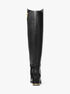 michael kors june flex leather riding boot