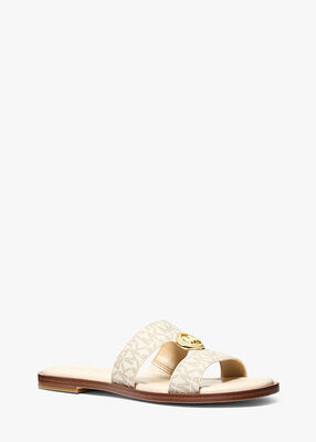 michael kors erin signature logo sandal