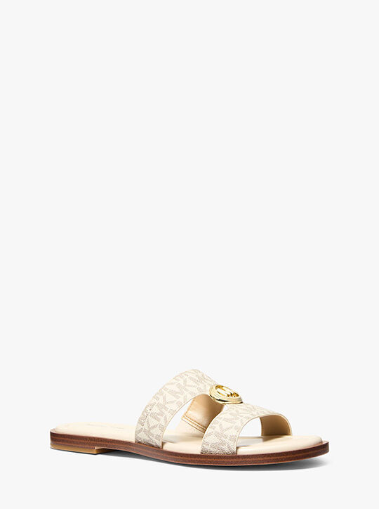michael kors erin signature logo sandal
