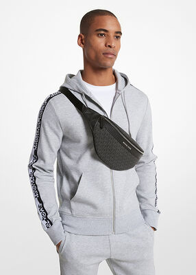 michael kors greyson logo sling pack
