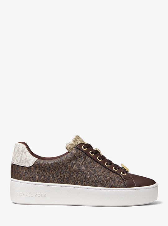 Poppy Color-Block Logo Sneaker, BROWN Michael Kors KSA