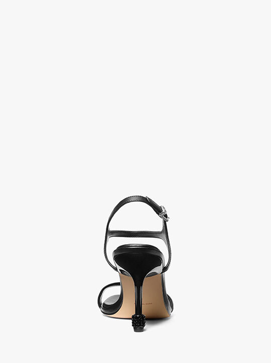 michael kors ivy leather sandal