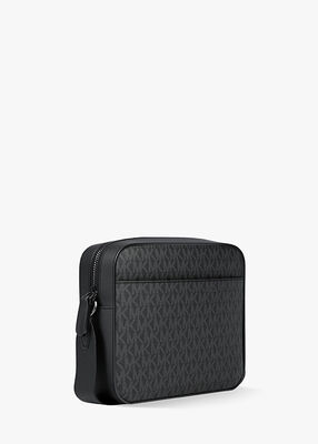 michael kors jet set signature logo crossbody bag