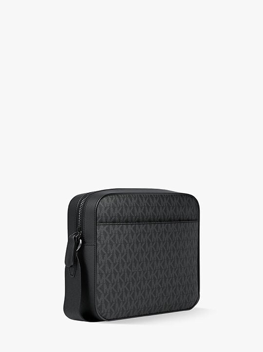 michael kors jet set signature logo crossbody bag