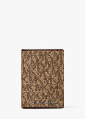 michael kors hudson signature logo folio card case