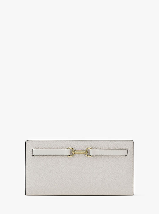 michael kors محفظة كارسون الجلدية الكبيرة المحببة