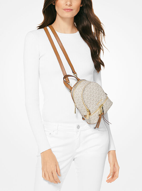 michael kors rhea mini logo backpack