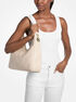 michael kors nayla medium pebbled leather shoulder bag