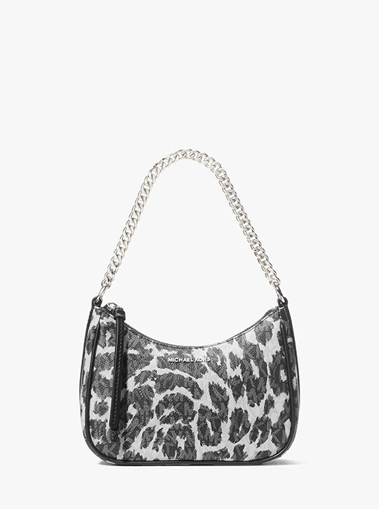 حقيبة جيت سيت صغيرة بشعار الفهد michael kors حقيبة جيت سيت صغيرة بشعار الفهد