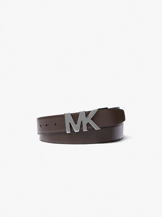 michael kors reversible leather and signature logo belt