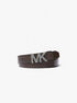 michael kors reversible leather and signature logo belt