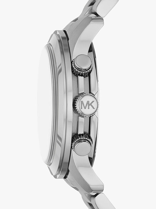 ساعة رنواي كبيرة الحجم فضية اللون michael kors ساعة رنواي كبيرة الحجم فضية اللون