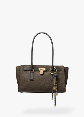 michael kors hamilton moderne small signature logo satchel