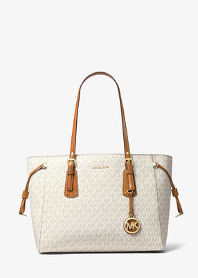 michael kors voyager medium logo tote bag