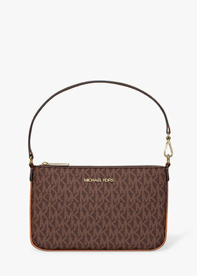 michael kors jet set small signature logo convertible wristlet