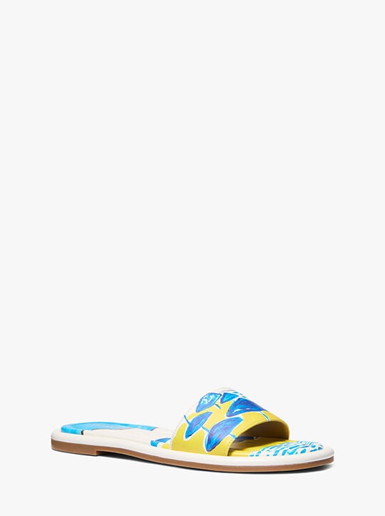 Michael Kors X Christina Zimpel Dana Slide Sandal michael kors x christina zimpel dana slide sandal