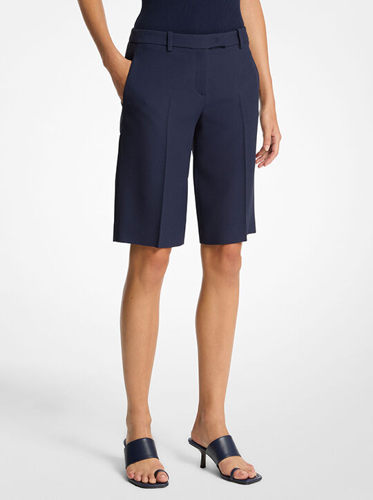 Double Crepe Sablé Tailored Shorts michael kors double crepe sabl tailored shorts