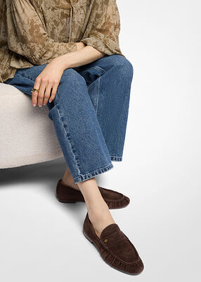 michael kors jennings suede loafer