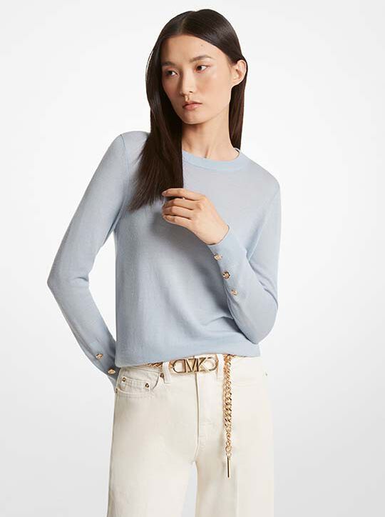 سترة من مزيج صوف ميرينو michael kors سترة من مزيج صوف ميرينو