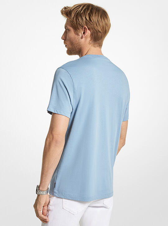 michael kors تي شيرت قطني بشعار الماركة