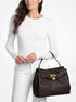 michael kors hamilton moderne large textured leather slouchy satchel