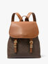 michael kors quinn medium signature logo backpack