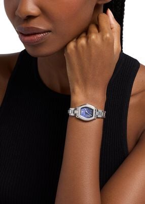 michael kors petite chelsea pav  silver tone watch