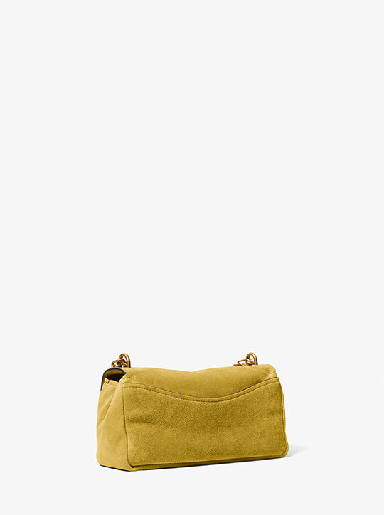 michael kors bryant small suede convertible shoulder bag