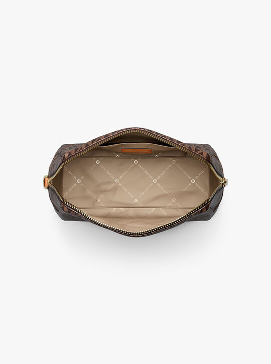 Zadie Large Signature Logo Cosmetic Wristlet michael kors zadie large signature logo cosmetic wristlet