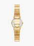 Michael Kors Billie Three-Hand Gold-Tone Stainless Steel Watch michael kors billie three hand gold tone stainless steel watch