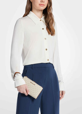 michael kors jet set travel signature logo smartphone wallet