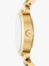 michael kors petite maude gold tone watch