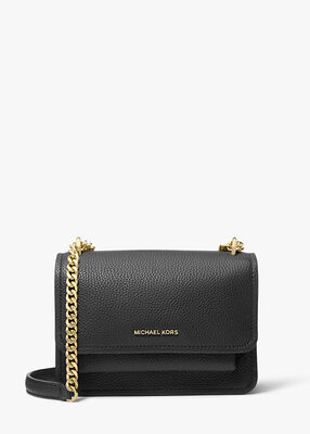 michael kors claire small pebbled leather convertible shoulder bag