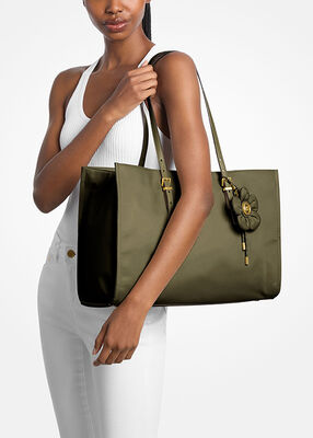 michael kors zadie medium nylon tote bag